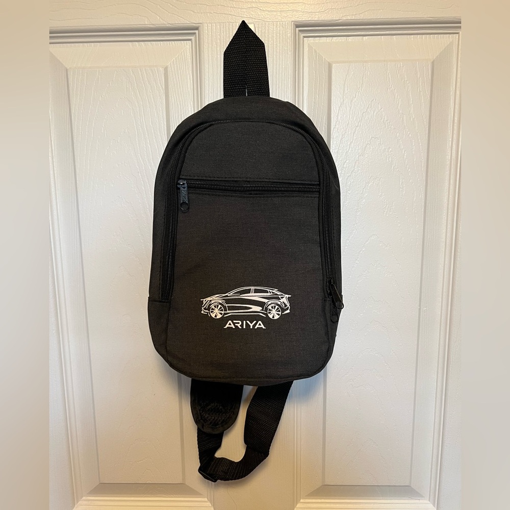 Charcoal gray sling bag